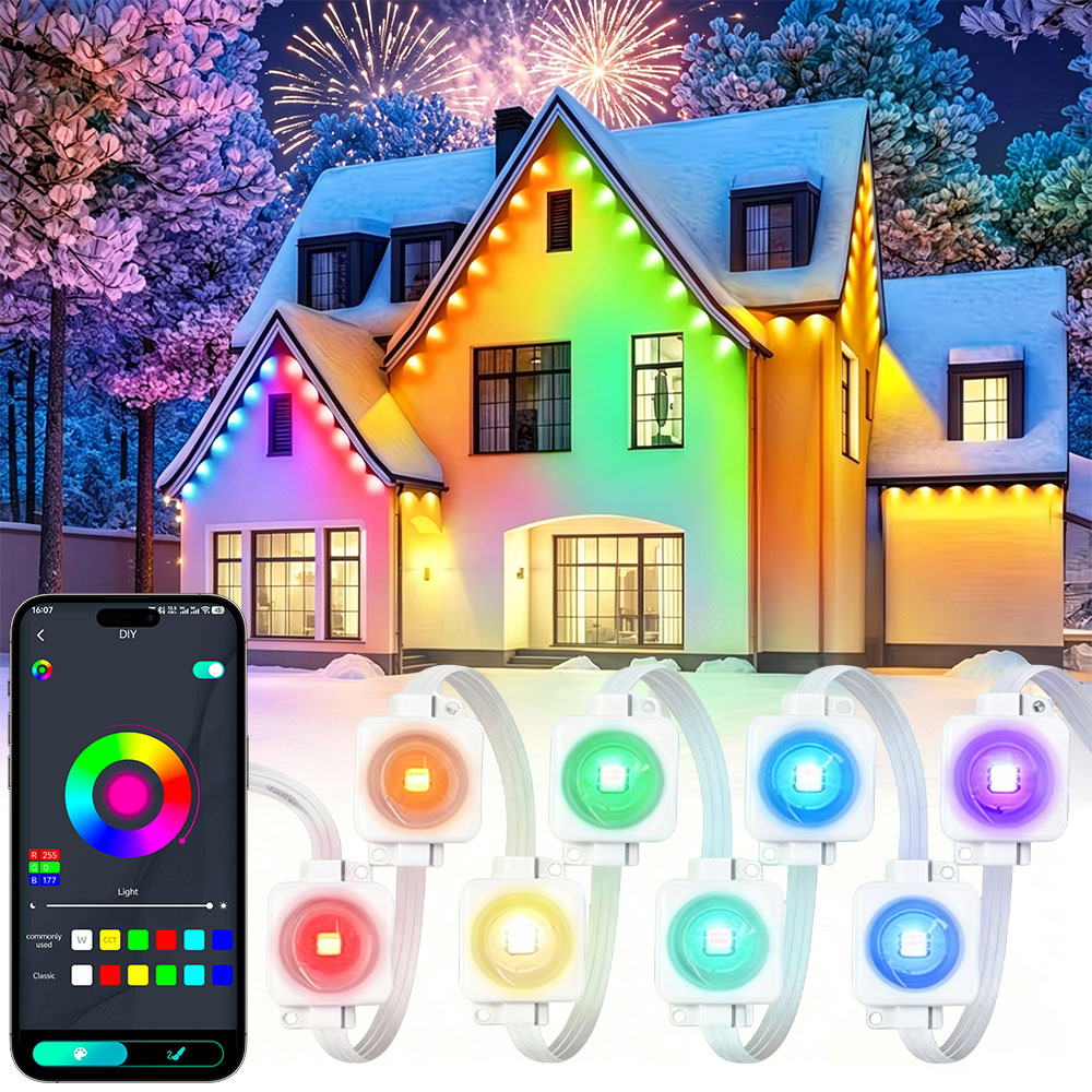 150FT 90LED Smart RGBIC Perman - Smart Home Yellow recension och pris