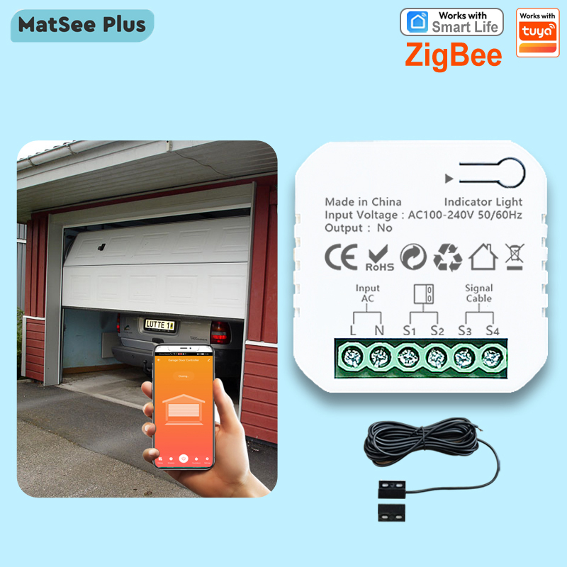 Smart Life ZigBee Garage Door  - Smart Home Plus recension och pris