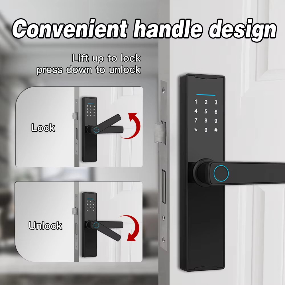 Bluetooth-compatible Tuya APP  - Smart Home Door Lock recension och pris