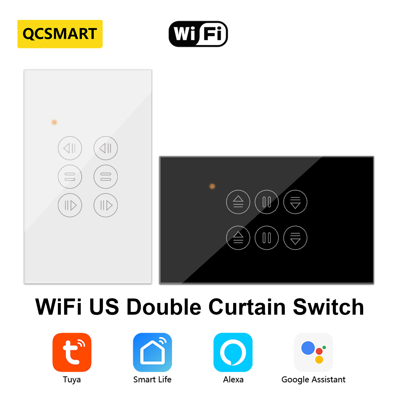 QCSMART WiFi Double Curtain US - Universal Remote Smart Home recension och pris
