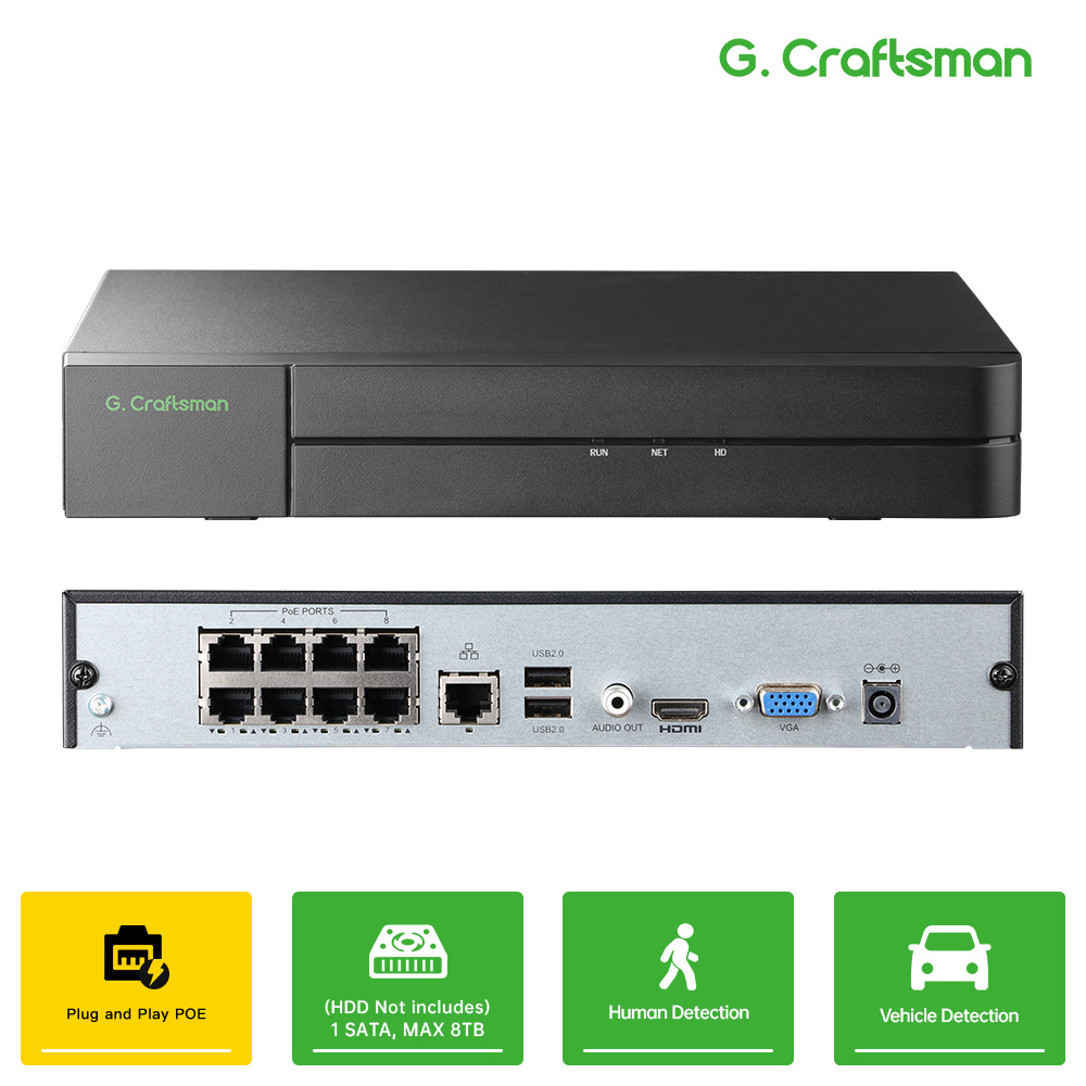 C-U,8CH POE Network Video Reco - Smart Home Microsoft recension och pris