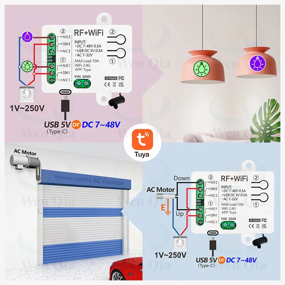 2CH Smart Light Switch Tuya,Wi - Universal Remote Smart Home recension och pris