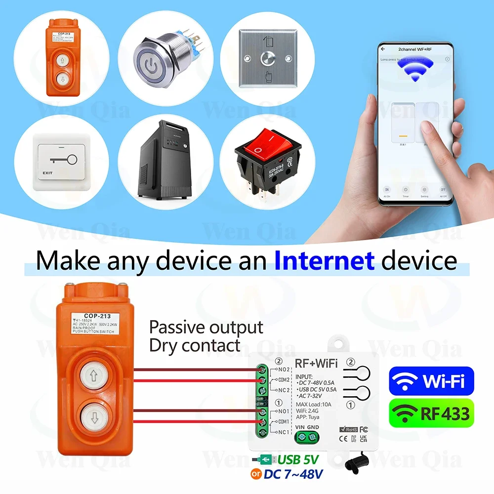 2CH Smart Light Switch Tuya,Wi - Universal Remote Smart Home recension och pris