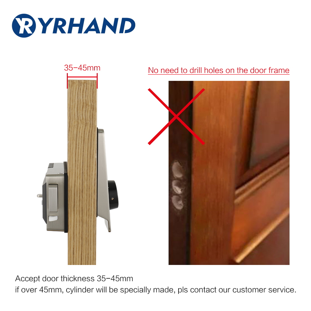 Waterproof Smart door rim lock - Smart Home Door Lock recension och pris