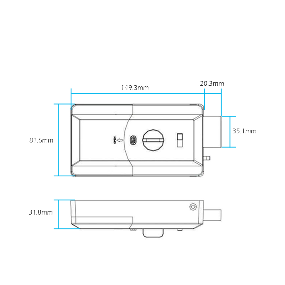 Waterproof Smart door rim lock - Smart Home Door Lock recension och pris