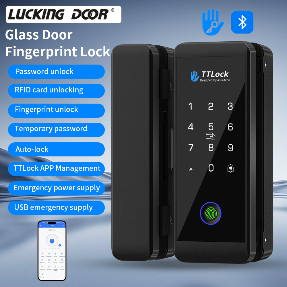 TTLOCK Smart Glass Lock Finger - Smart Home Door Lock recension och pris